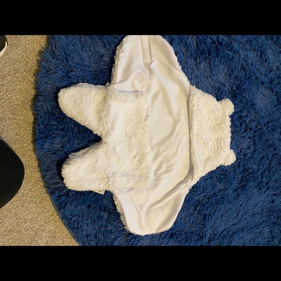 White Plush Infant Winter Swaddle - Picture 2 of 3